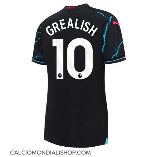 Maglie da calcio Manchester City Jack Grealish #10 Terza Maglia Femminile 2023-24 Manica Corta